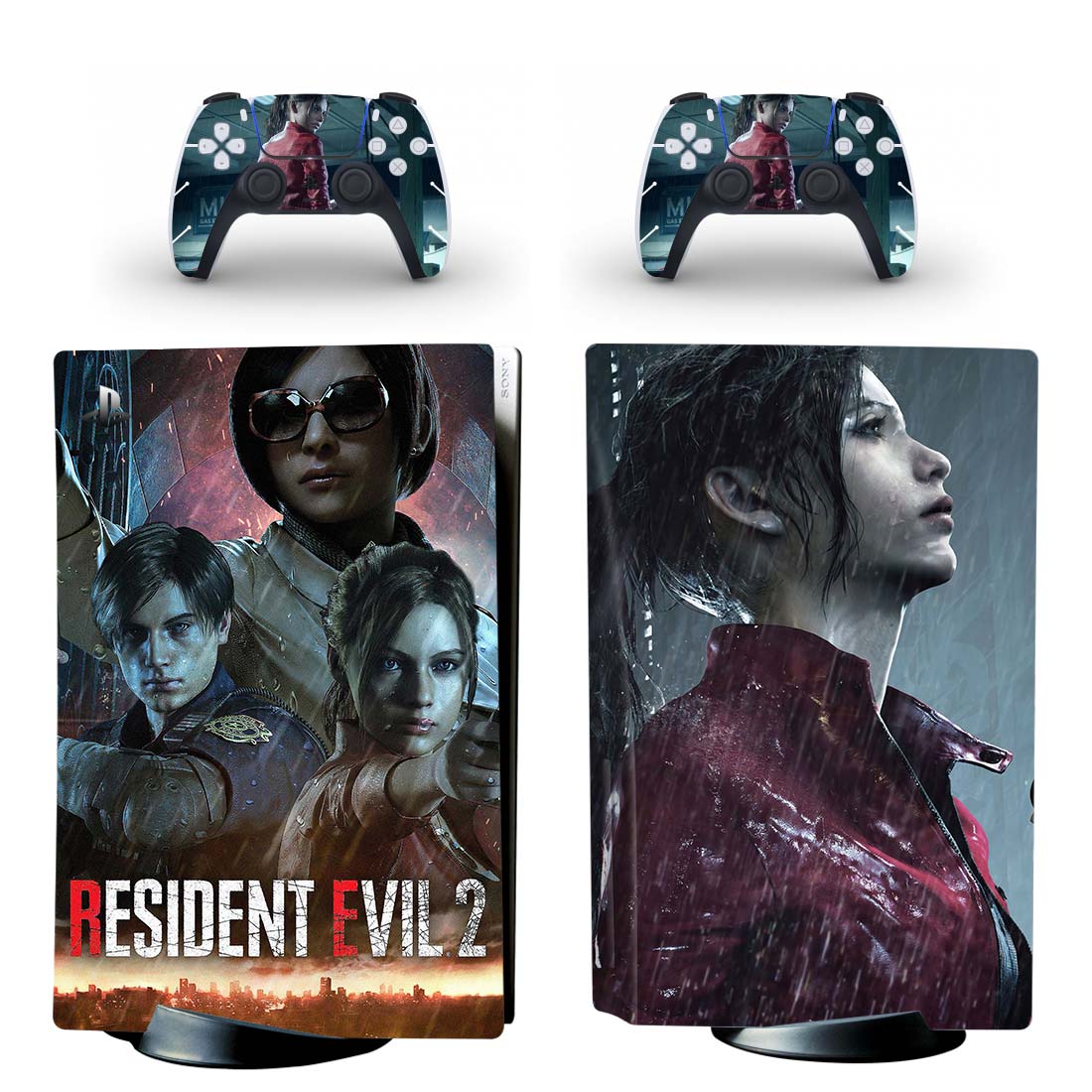 Resident Evil 2 PS5 Skin Sticker Decal