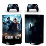 Resident Evil 2 PS5 Skin Sticker And Controllers Design 5