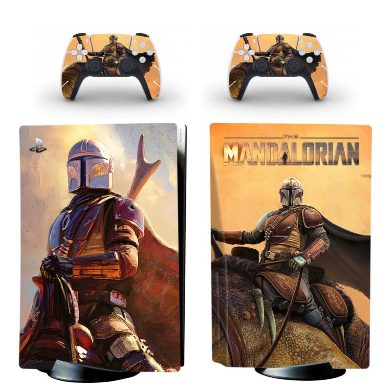 The Mandalorian PS5 Skin Sticker And Controllers