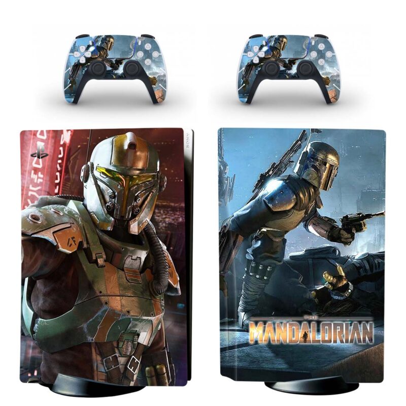 The Mandalorian PS5 Skin Sticker Decal Design 2