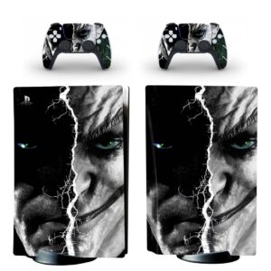 Joker And Batman: Arkham Asylum Half Face PS5 Skin Sticker Decal