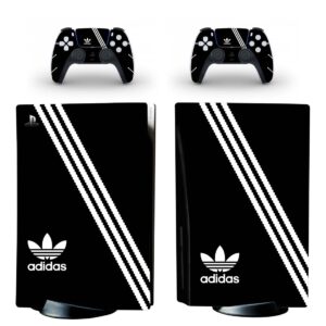 Black And White Adidas PS5 Skin Sticker Decal