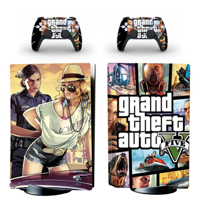 Grand Theft Auto V PS5 Skin Sticker Decal Design 2