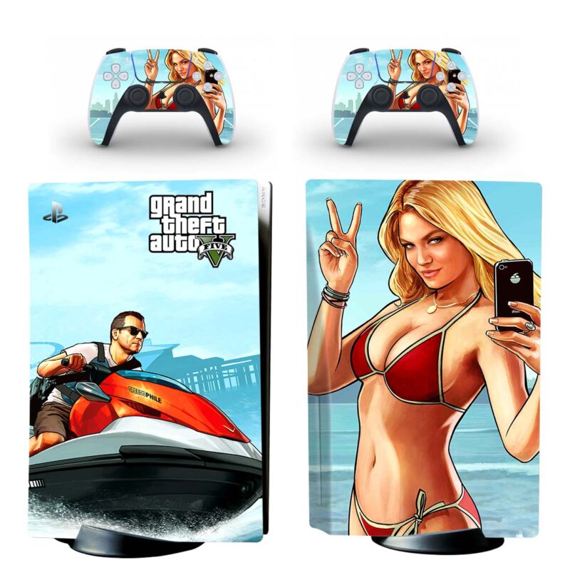 Grand Theft Auto V PS5 Skin Sticker And Controllers Design 6