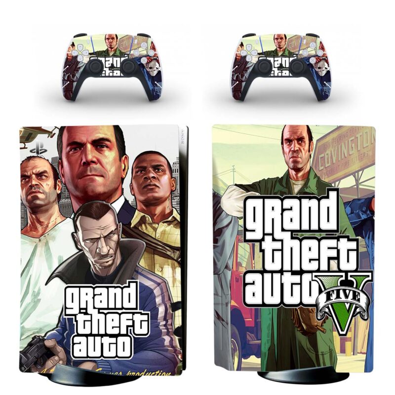 Grand Theft Auto V PS5 Skin Sticker Decal Design 7