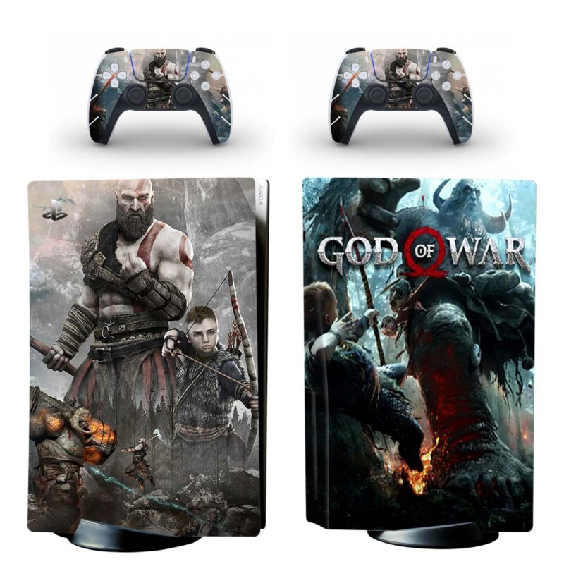 God Of War PS5 Skin Sticker And Controllers Design 1