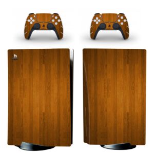 Brown Wood Texture PS5 Skin Sticker Decal