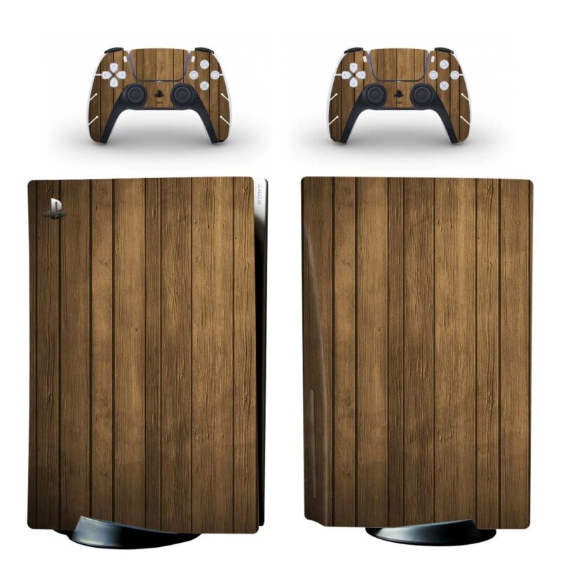 Old Wood Planks Texture PS5 Skin Sticker Decal