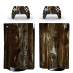 Old Wood Dark Plank Texture PS5 Skin Sticker Decal