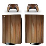 Shiny Panels Wooden Texture PS5 Skin Sticker Decal