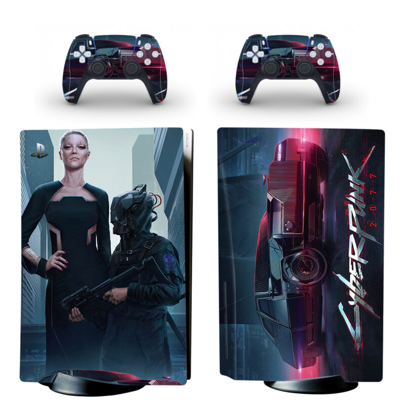 Cyberpunk 2077 Neomilitarism PS5 Skin Sticker Decal