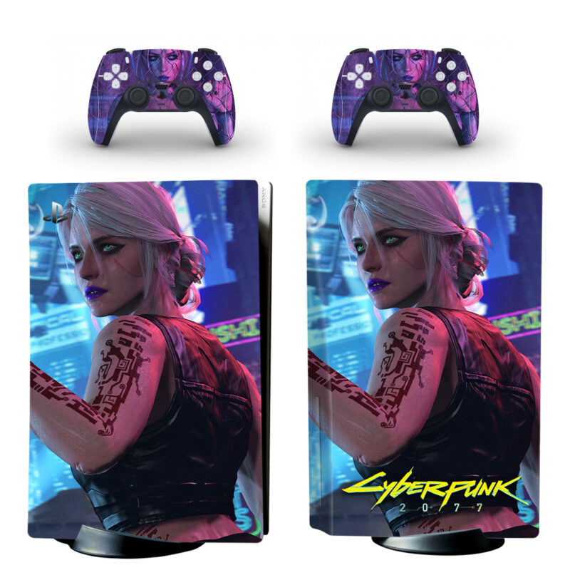 Cyberpunk 2077 Ciri PS5 Skin Sticker Decal