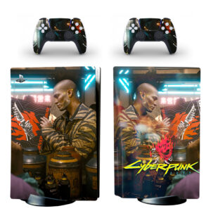 Cyberpunk 2077 PS5 Skin Sticker And Controllers Design 5