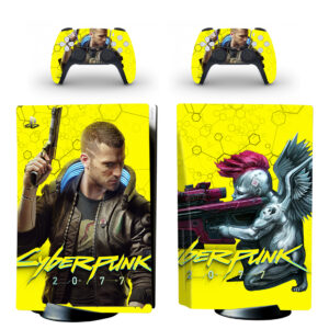 Cyberpunk 2077 PS5 Skin Sticker And Controllers Design 3