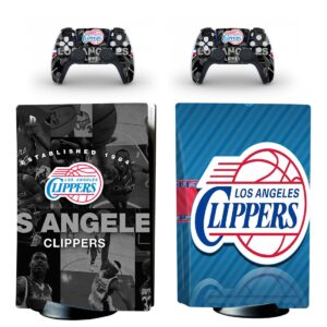 Los Angeles Clippers PS5 Skin Sticker And Controllers