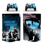 Carolina Panthers PS5 Skin Sticker And Controllers