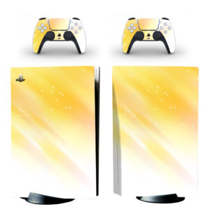 Yellow With White Gradient PS5 Skin Sticker Decal