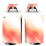 Red With White Gradient PS5 Skin Sticker Decal