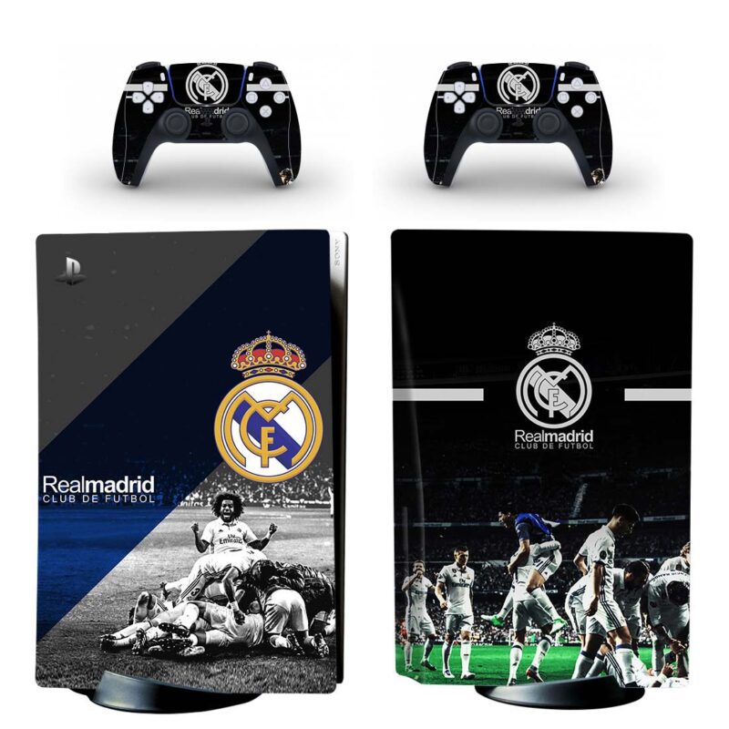 Real Madrid Club De Fútbol And Team PS5 Skin Sticker Decal