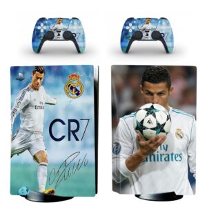 Real Madrid CF Cristiano Ronaldo 7 PS5 Skin Sticker Decal Design 1