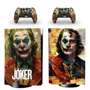 Joaquin Phoenix Joker Art PS5 Skin Sticker And Controllers