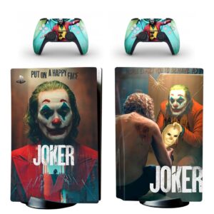 Joaquin Phoenix Joker PS5 Skin Sticker And Controllers Design 1