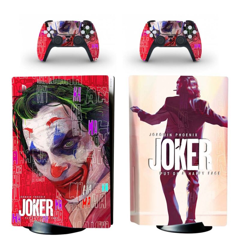 Joaquin Phoenix Joker PS5 Skin Sticker Decal Design 1