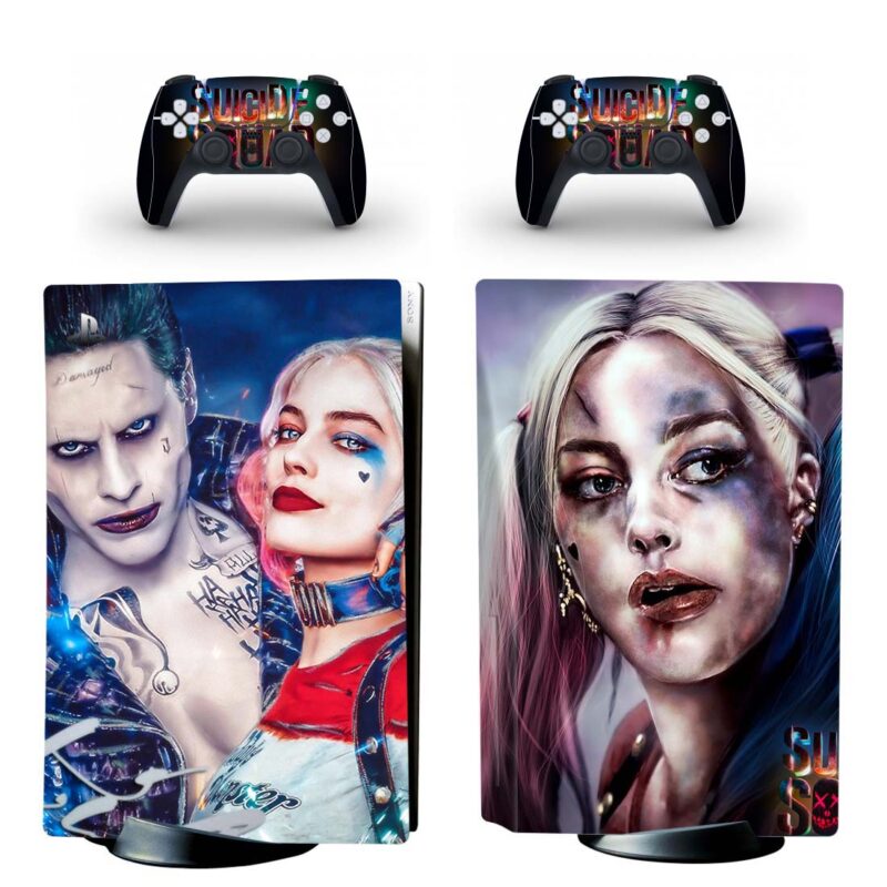 Suicide Squad PS5 Skin Sticker And Controllers