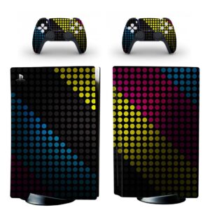 Abstract Colorful Dots Shades PS5 Skin Sticker And Controllers