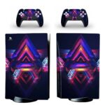 Abstraction Of Creative Triangles Digital Art PS5 Skin Sticker Decal