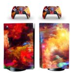 Colorful Nebula Smoke PS5 Skin Sticker Decal