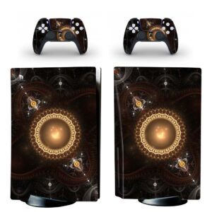 Steampunk Fractal Pattern PS5 Skin Sticker Decal