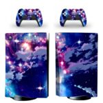 Clouds Space Stars And Galaxy Skyscapes PS5 Skin Sticker Decal