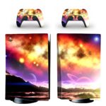 3D Galaxy World Space Art PS5 Skin Sticker Decal