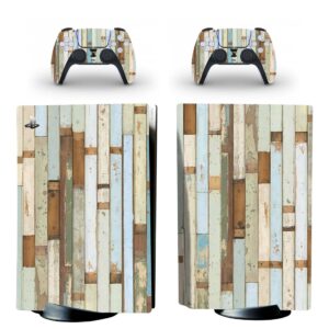 Colorful Scrap Wood Planks PS5 Skin Sticker Decal