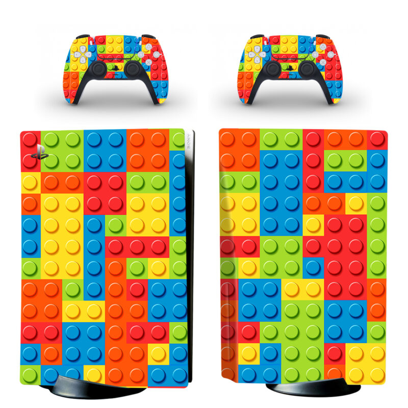 Lego Bricks Pattern PS5 Skin Sticker Decal