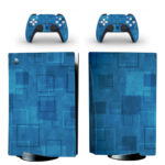 Blue Squares PS5 Skin Sticker Decal