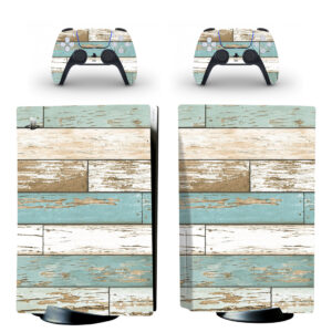 Painted Wooden Plank PS5 Skin Sticker Decal