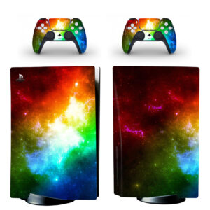 Rainbow Nebula Galaxy PS5 Skin Sticker Decal