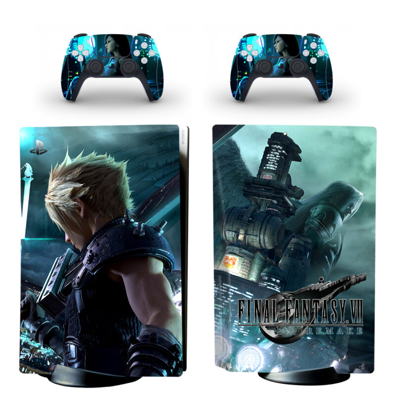 Final Fantasy VII Remake PS5 Skin Sticker Decal Design 2