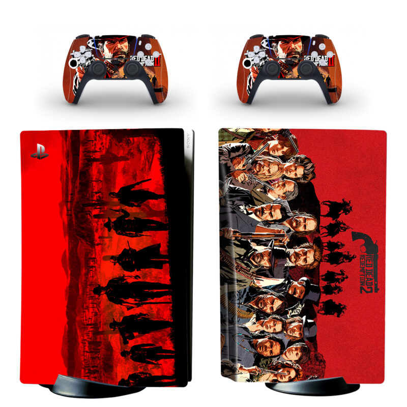 Red Dead Redemption 2 PS5 Skin Sticker Decal Design 1