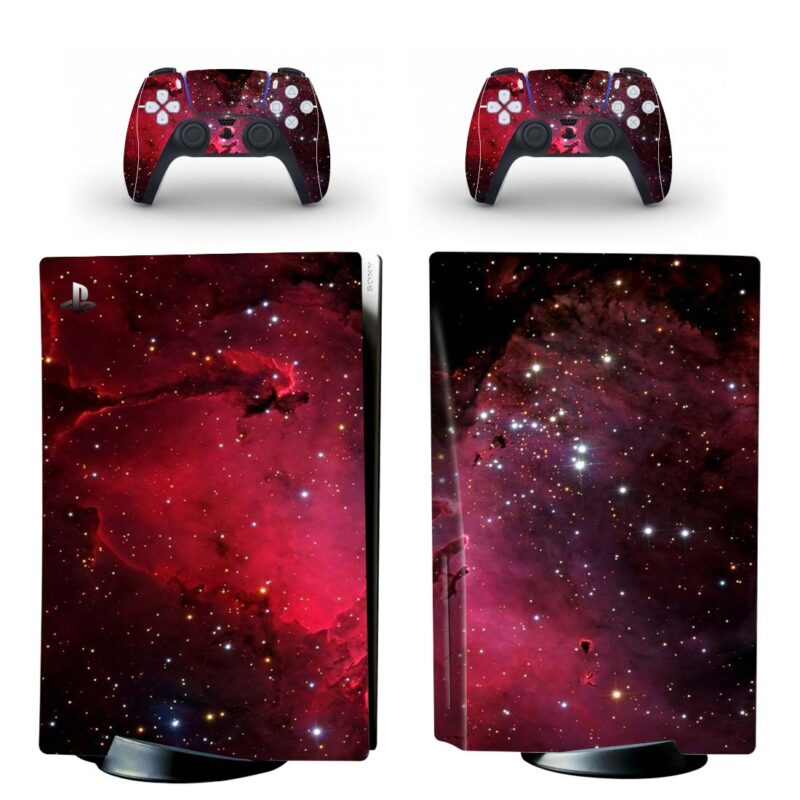 Red Nebula PS5 Skin Sticker Decal