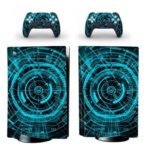 Blue Tech Tunnel PS5 Skin Sticker Decal