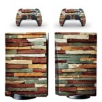 Multicolor Brick Plank PS5 Skin Sticker Decal