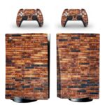 Mural Vintage Stone Brick Pattern PS5 Skin Sticker Decal