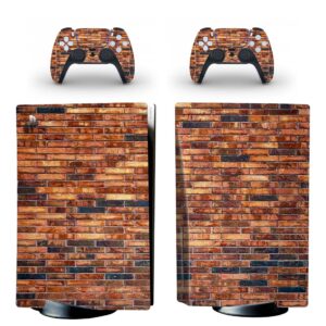 Mural Vintage Stone Brick Pattern PS5 Skin Sticker Decal