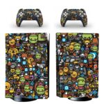 Doggies Bichinhos Color Puppies Sticker Bomb PS5 Skin Sticker Decal