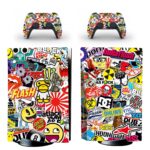 Sticker Bomb PS5 Skin Sticker And Controllers