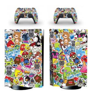 Old Cartoon Collage Art PS5 Skin Sticker And Controllers