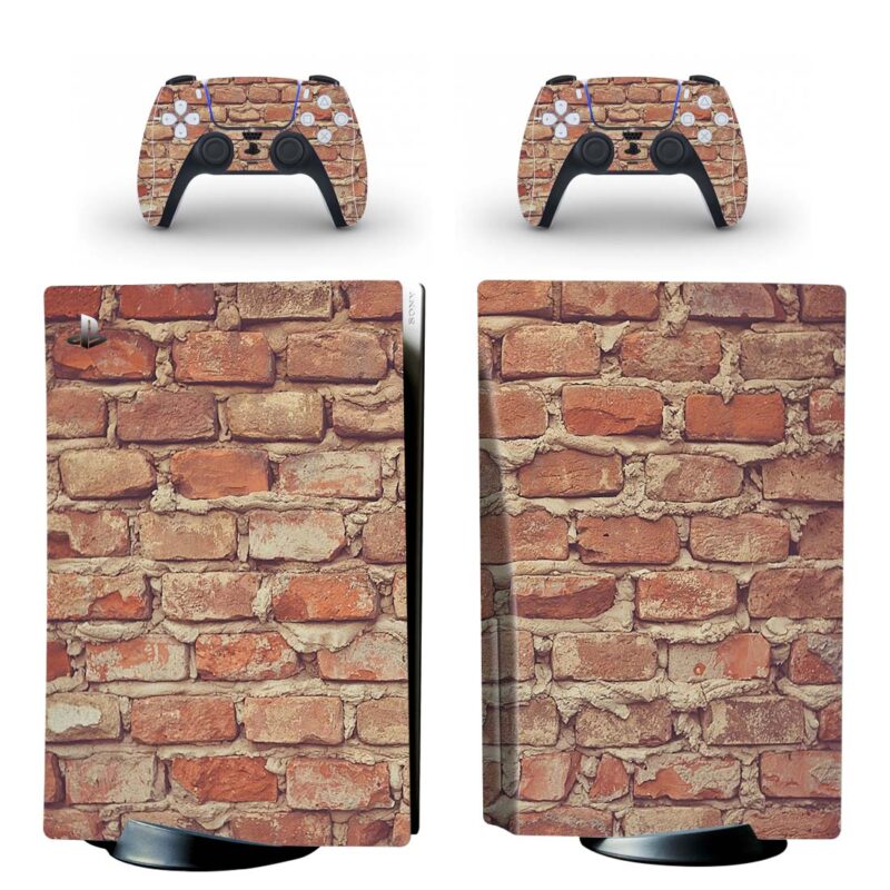 Flexible Redispersible Brick Texture PS5 Skin Sticker Decal